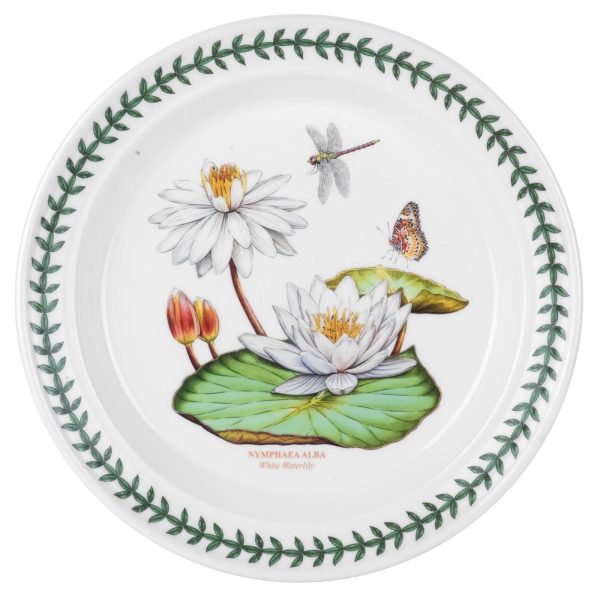 Portmeirion Exotic Botanic Garden Dinner Plate 10 Inch White Waterlily Portmeirion Exotic Botanic Garden Dinner Plate 10 Inch White Waterlily
