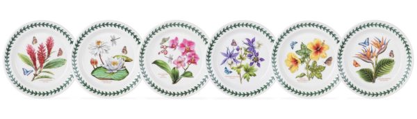 Portmeirion Exotic Botanic Garden 6 inch Plates Set of 6