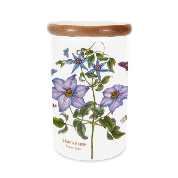 Portmeirion Botanic Garden Storage Jar 8 inch Clematis