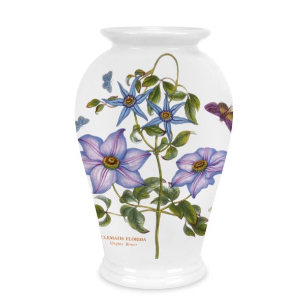 Portmeirion Botanic Garden Canton Vase 8 inch Clematis
