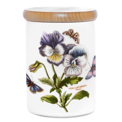 Portmeirion Botanic Garden Storage Jar 5.5 inch Pansy