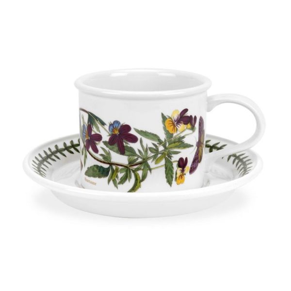 Portmeirion Botanic Garden Teacup and Saucer (D) Heartsease