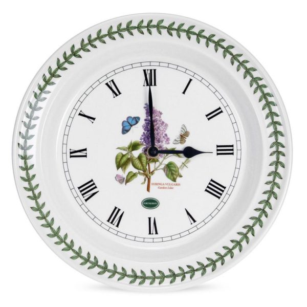 Portmeirion Botanic Garden 10 inch Wall Clock Lilac Portmeirion Botanic Garden 10 inch Wall Clock Lilac