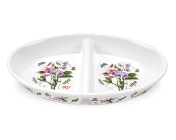 Portmeirion Botanic Garden Oval Divided Dish 11 Inch