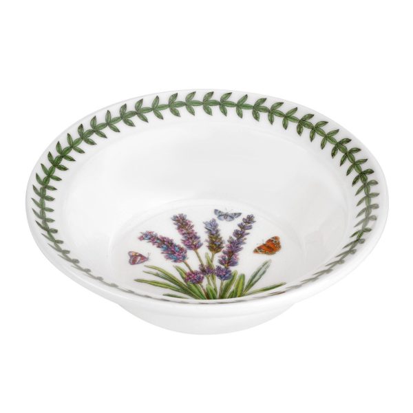 Portmeirion Botanic Garden 6 inch Oatmeal Bowl Lavender (Drum Shape)