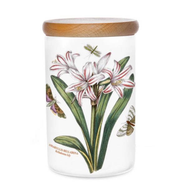 Portmeirion Botanic Garden Storage Jar 7 inch Belladonna Lily