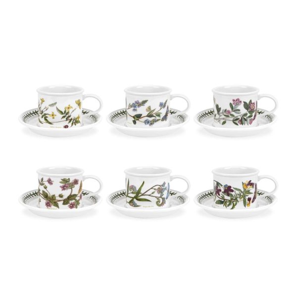 Portmeirion Botanic Garden Teacup and Saucer (D) Set of 6 Portmeirion Botanic Garden Teacup and Saucer (D) Set of 6