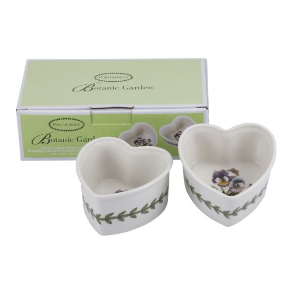 Portmeirion Botanic Garden Heart Ramekin Set of 2