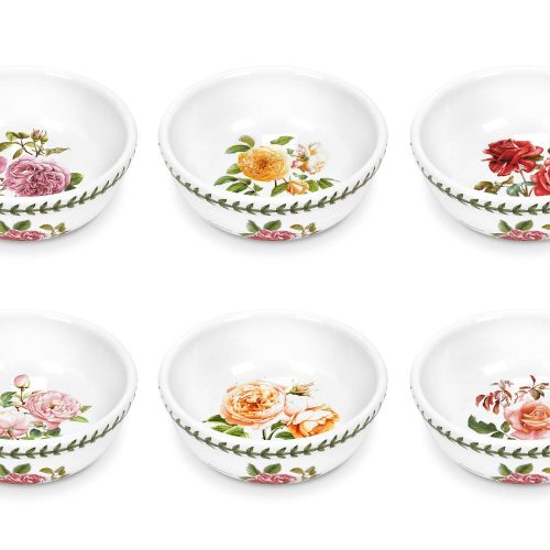 Portmeirion Botanic Roses 5.5 Inch Fruit Salad Bowls Set of 6