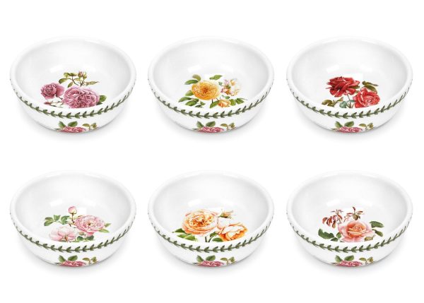 Portmeirion Botanic Roses 5.5 Inch Fruit Salad Bowls Set of 6 Portmeirion Botanic Roses 5.5 Inch Fruit Salad Bowls Set of 6