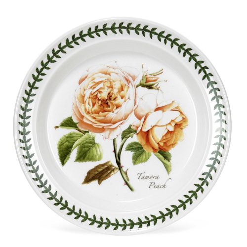 Portmeirion Botanic Roses 10 Inch Plate (Drum Shape) Tamora Peach