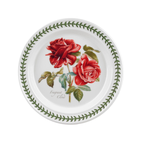 Portmeirion Botanic Roses 8 Inch Plate (Drum Shape) Fragrant Cloud