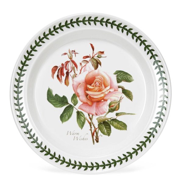 Portmeirion Botanic Roses 8 Inch Plate (Drum Shape) Warm Wishes Portmeirion Botanic Roses 8 Inch Plate (Drum Shape) Warm Wishes
