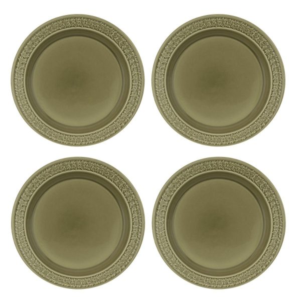Portmeirion Botanic Garden Harmony Side Plate Moss Green Set of 4