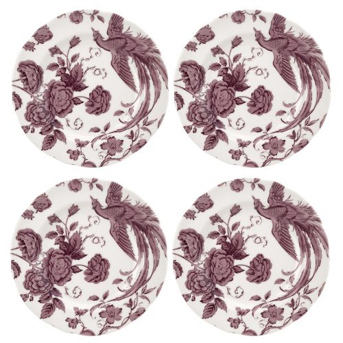 Spode Kingsley White 9 Inch Plate Set Of 4