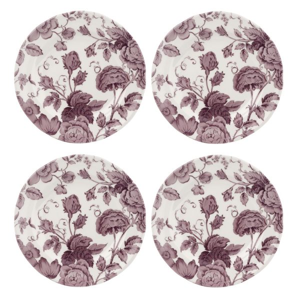 Spode Kingsley White 8 Inch Plate Set Of 4 Spode Kingsley White 8 Inch Plate Set Of 4
