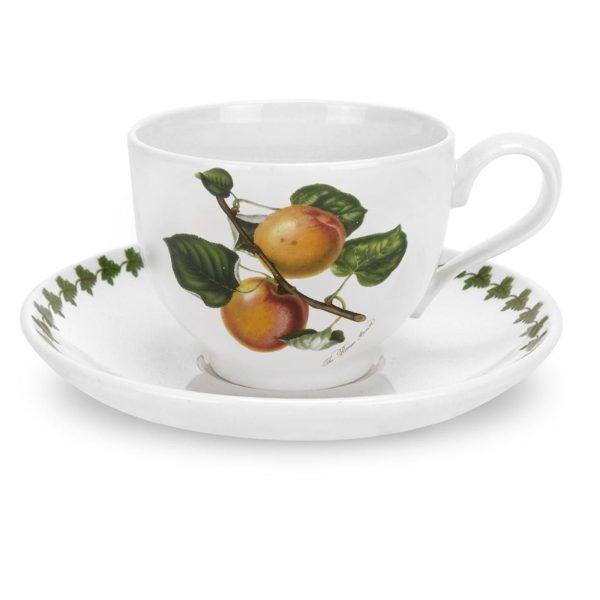 Portmeirion Pomona Tea Cup and Saucer Apricot (T)
